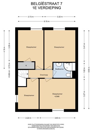 Floorplan - Belgiëstraat 7, 6164 EB Geleen